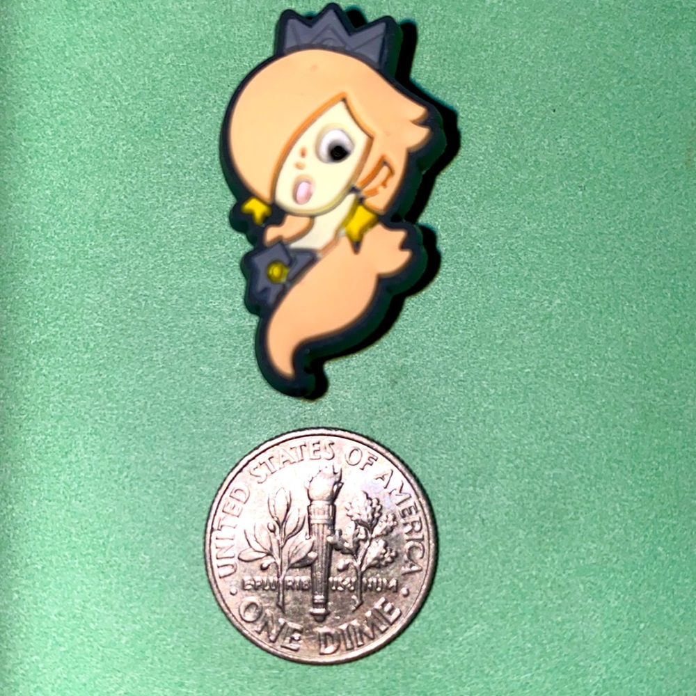 (10 for $15) Princess Peach Super Mario Bros Nintendo Crocs Shoe Charms